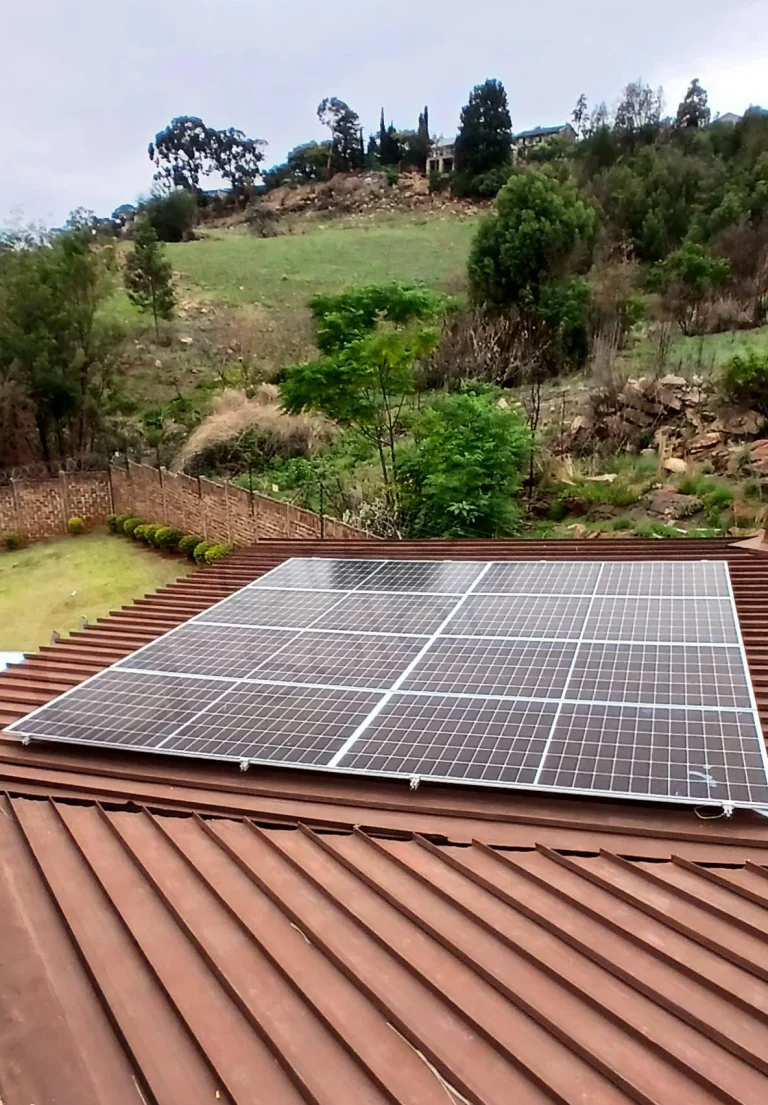 Solar panels on a home