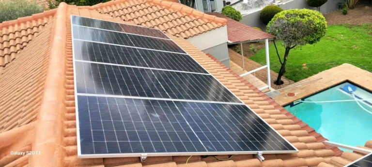 Solar panel array installed in Midrand