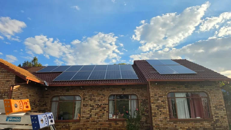 Solar panel array installed in Randburg
